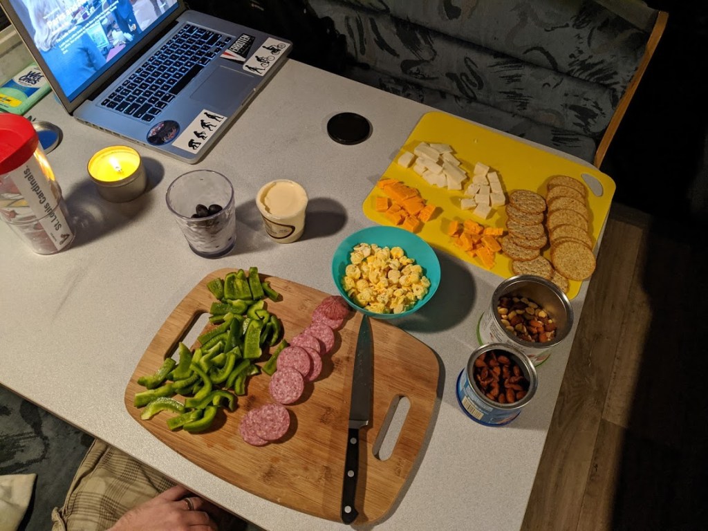 Our post beer flights meal back in the Sundancer!